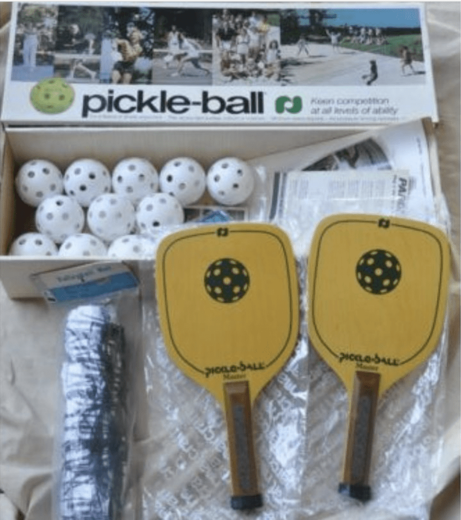 Pickleball History - The first pickleball sets